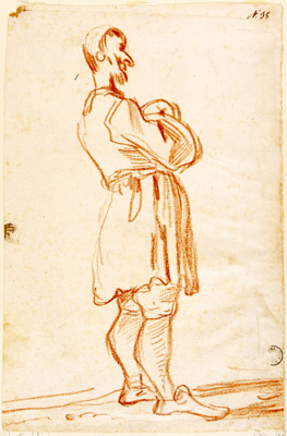 Mitelli Giuseppe Maria-Figura virile caricaturale